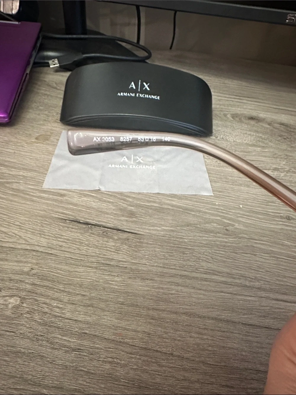 Armani Exchange Eyeglasses, Frames Only, AX3053, 8257, 53-16-140, Plastic Frames